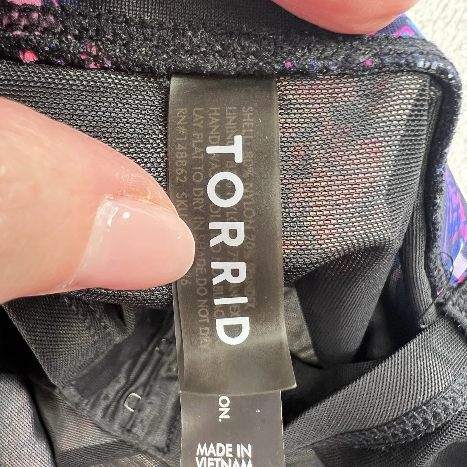 Torrid 5X 1 Piece Swimsuit Push Up Demi Slim Fix Padded Underwire Pineapple - Image 11