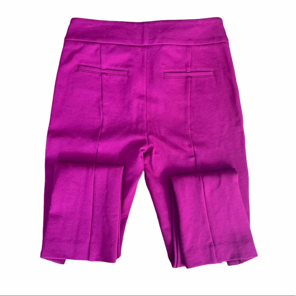 By Anthropologie Ankle Length Split Hem Seamed Skinny Trouser Size 2 Pink - Image 8