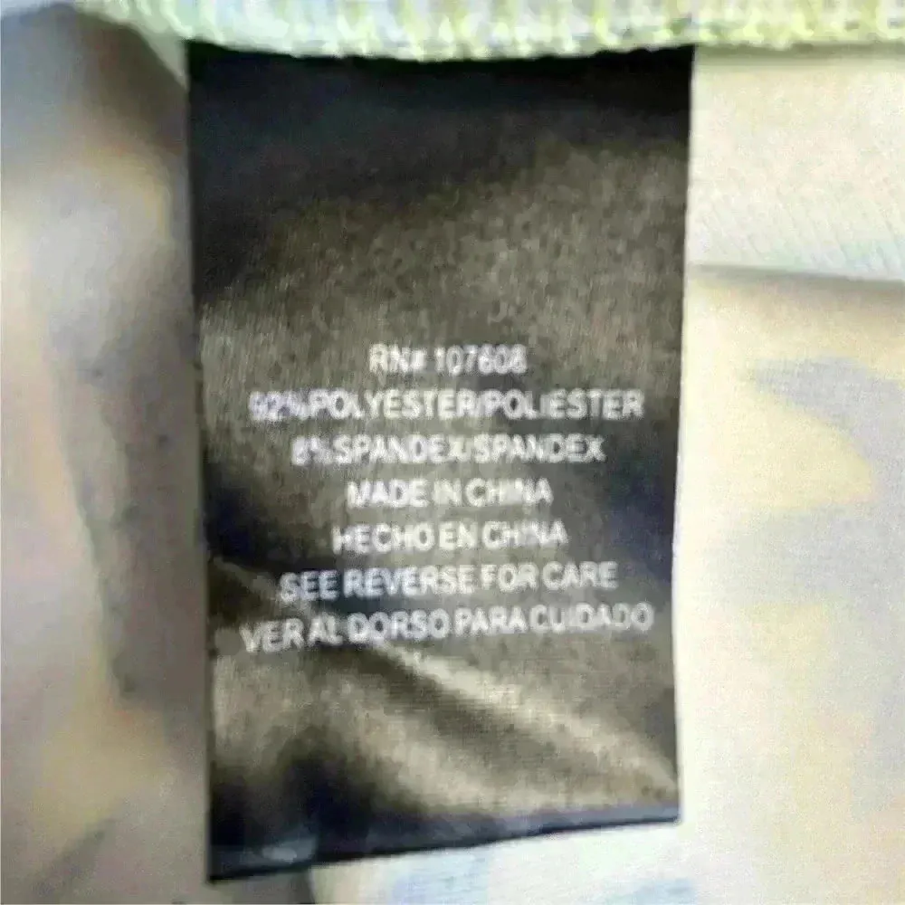 Madison Leigh Women's Floral A-Line Sleeveless Dress Size 6 yellow and blue - Image 7