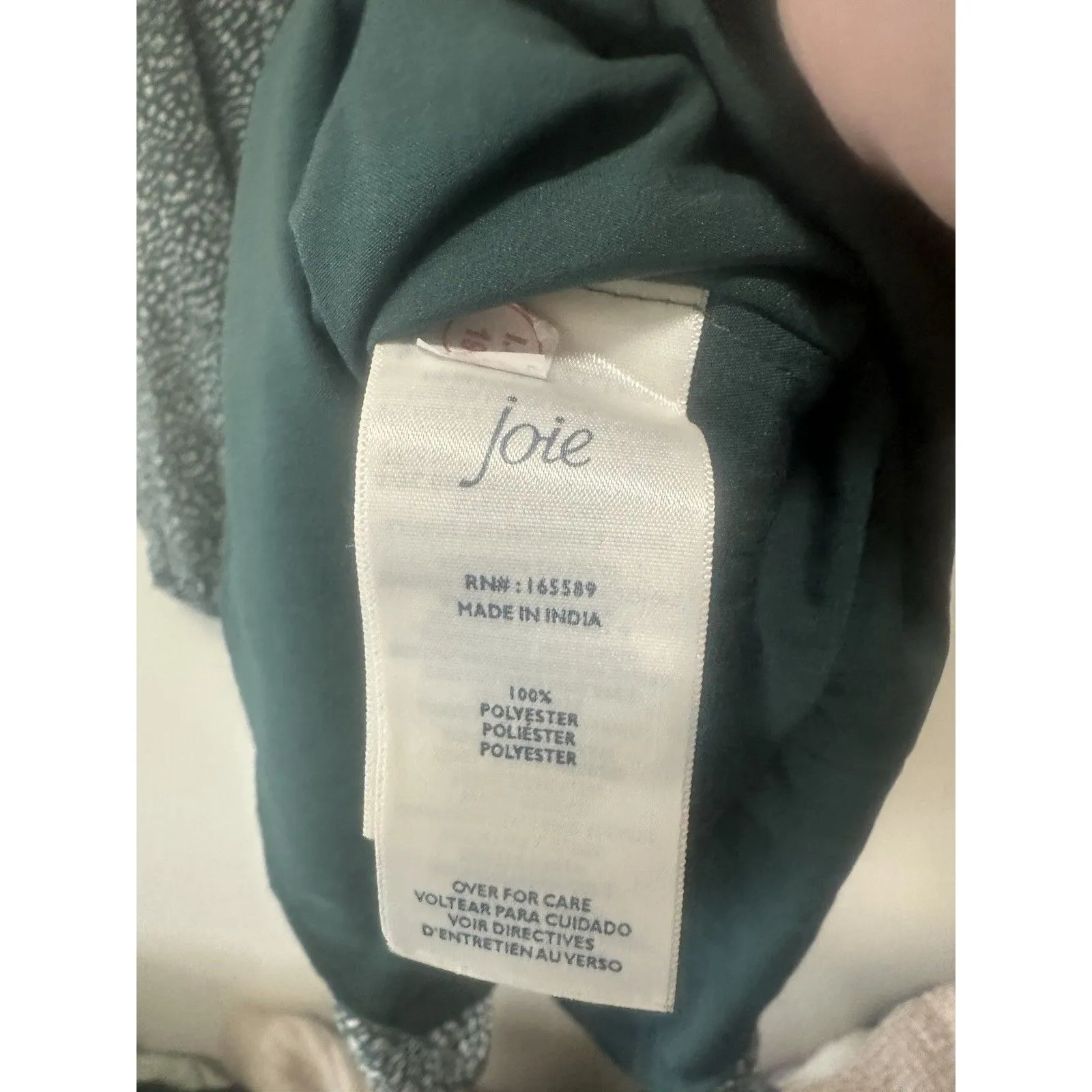 Joie Green And White Women’s Dress Size Medium Christmas Thanksgiving - Image 4