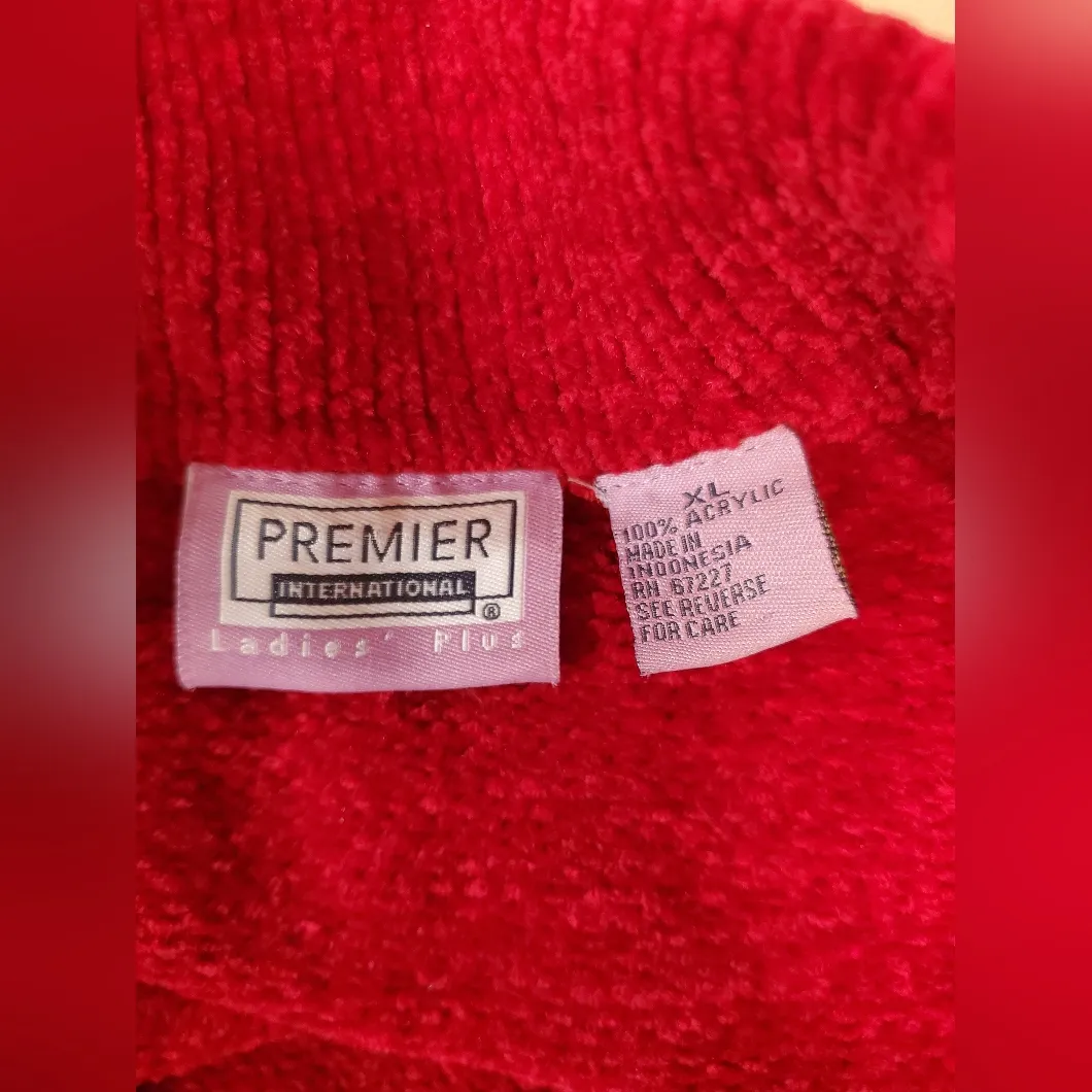 Preview International  Red Cardigan Sweater - Image 7