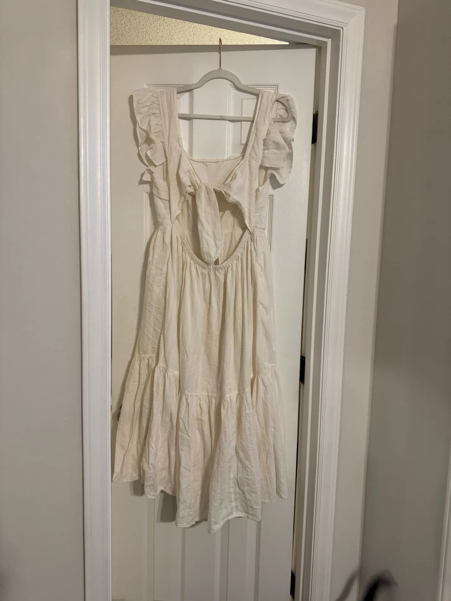 NWOT Madewell Ruffle Strap Tiered Midi Dress - Image 6