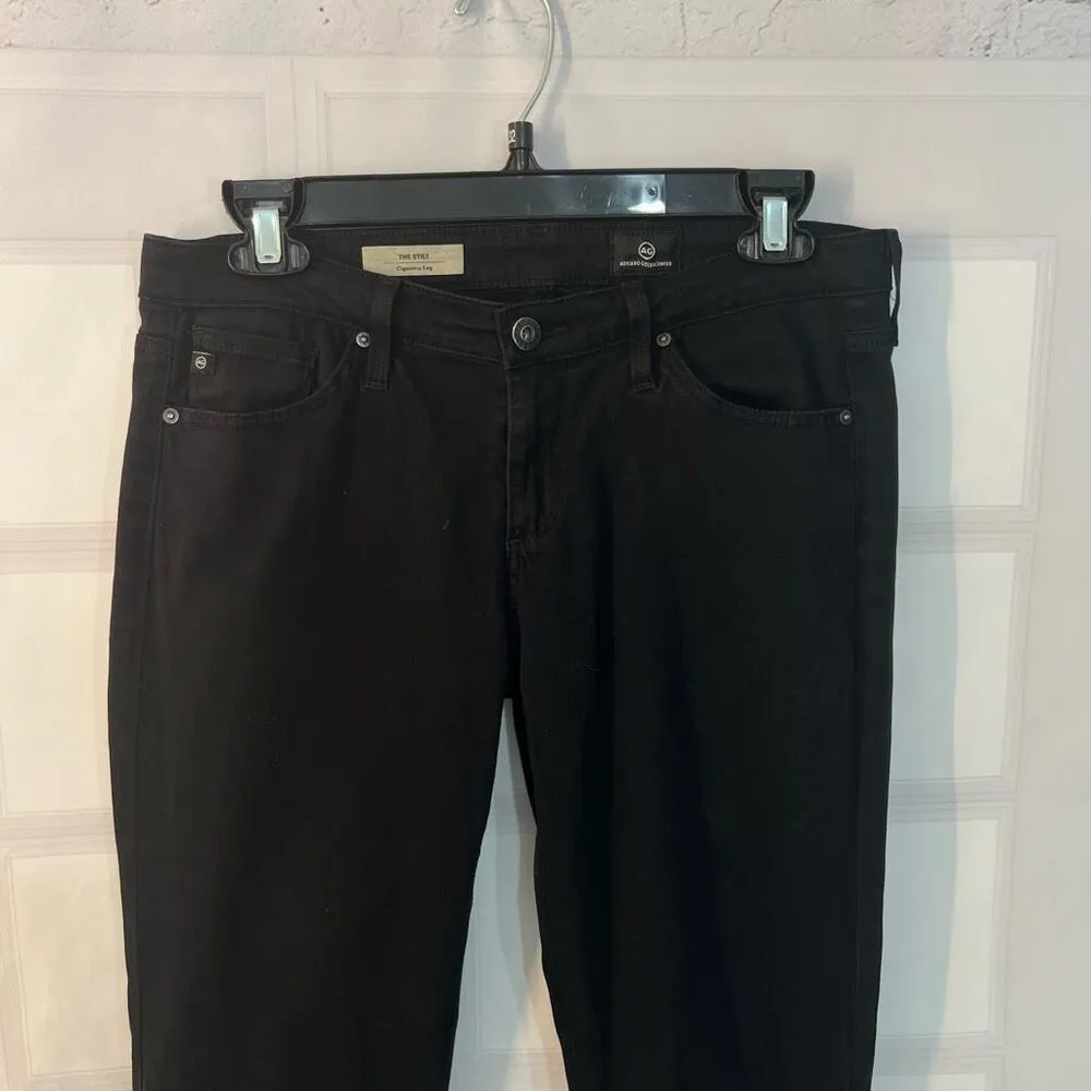 AG Adriano Goldschmied Black The Stilt Cigarette Leg Skinny Jeans Size 28R - Image 4