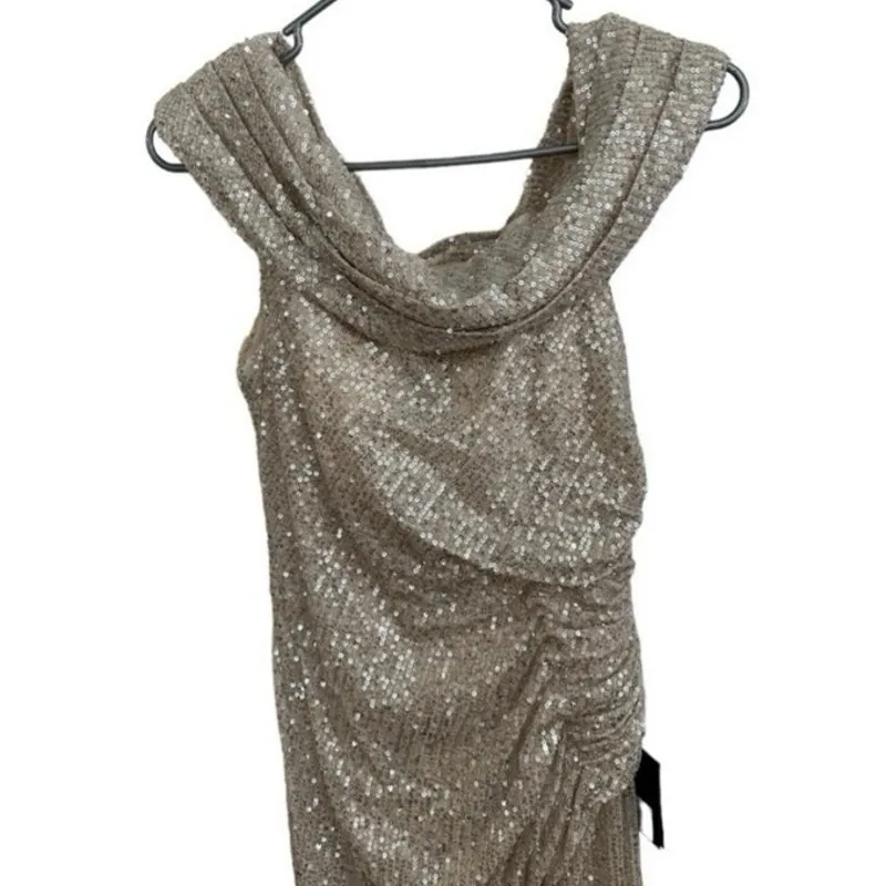 MAC DUGGAL 26550 One Shoulder Sequined Gown, Size 6, New with Tag MSRP $298 - Image 11