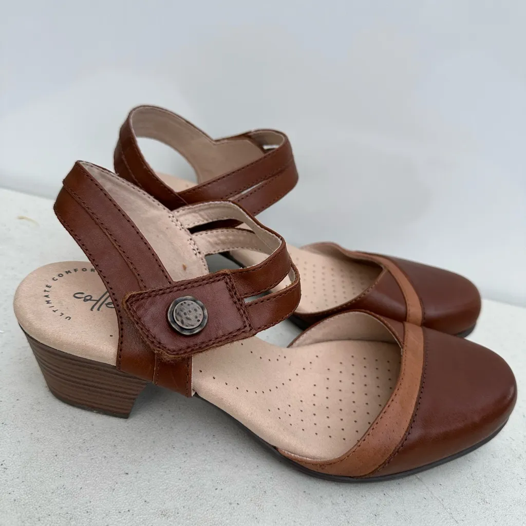 New Women’s Clarks Valarie Rally Sandals in Mahogany Size 10 Medium - Image 2