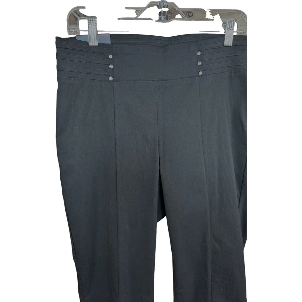 Rafaella Womens 14 Slim Leg Comfort Stretch Ankle Pull-On Pant Black NWT - Image 9