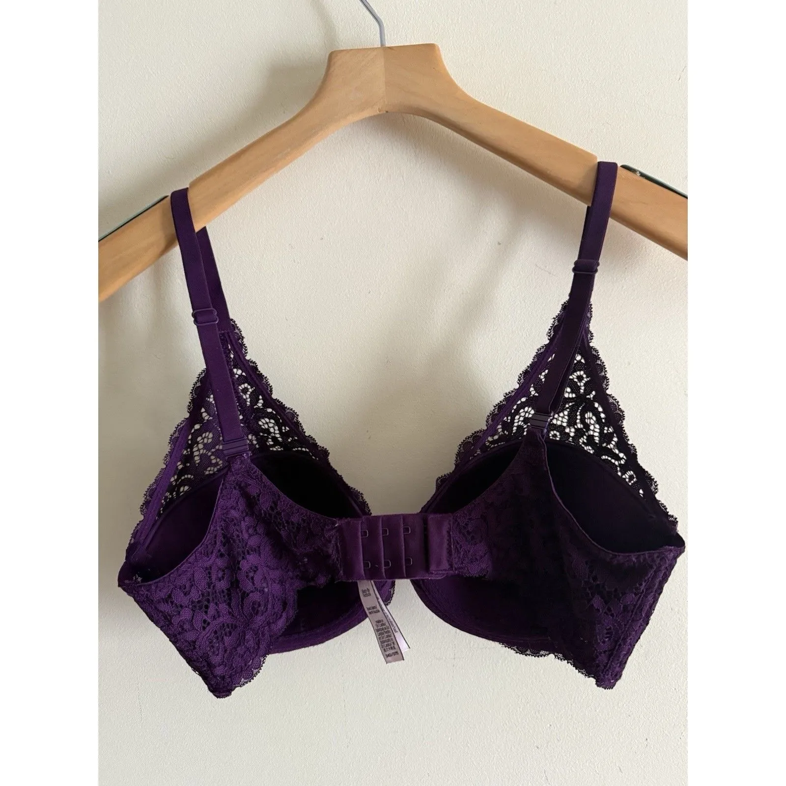 Victoria's Secret‎ Body by Victoria Unlined Demi Bra  Plum 34D - Image 2