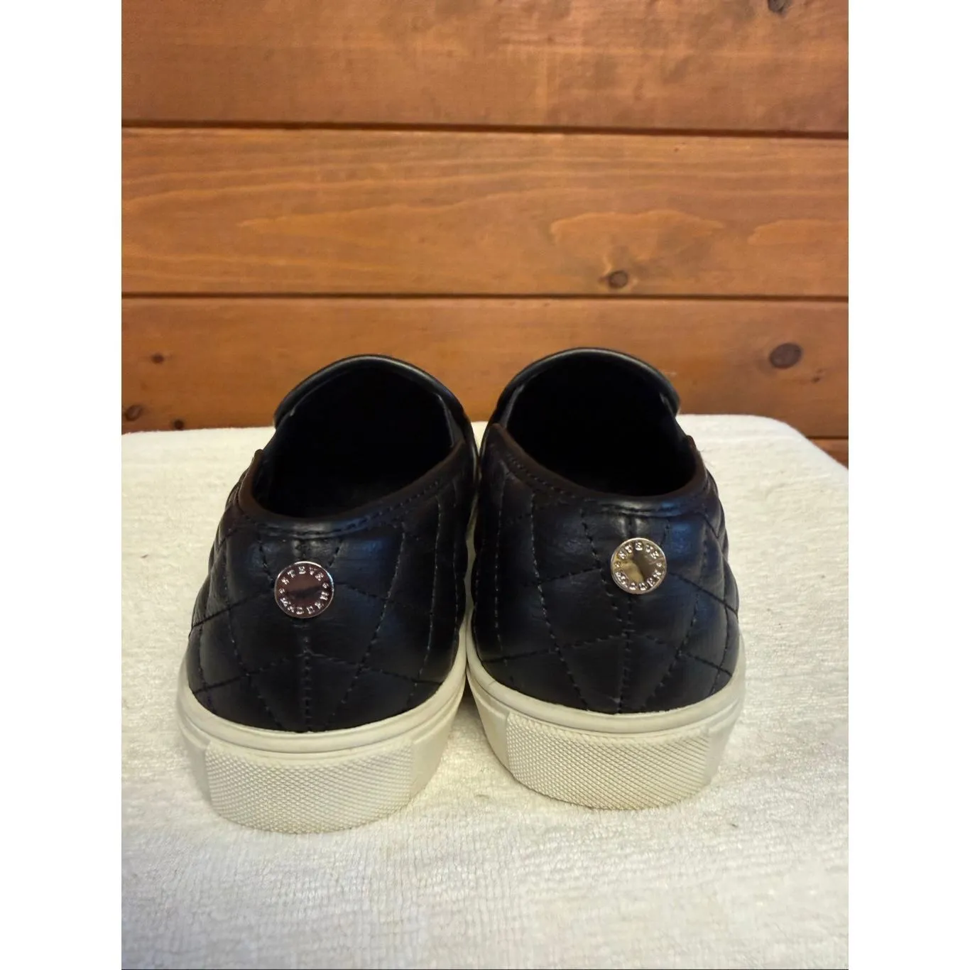 Steve Madden Shoes Womens 8.5 M Ecentrcq Slip On Black Quilted Sz 8 - Image 3