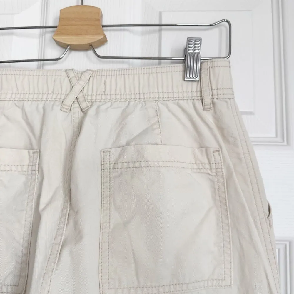 Abercrombie & Fitch Relaxed Cargo Pant in Cream Size 8/29 Long - Image 11
