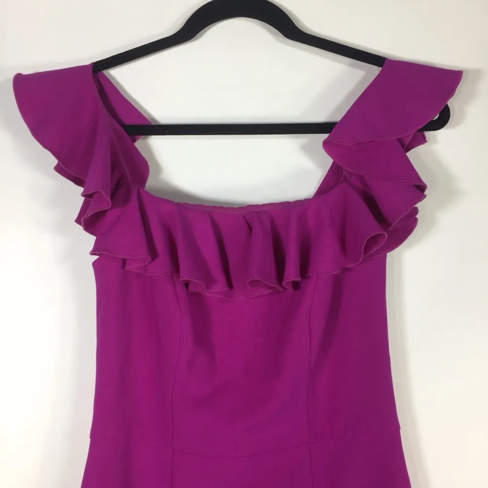 French Connection Whisper Light Off the Shoulder Ruffle Minidress Size 4 - Image 8