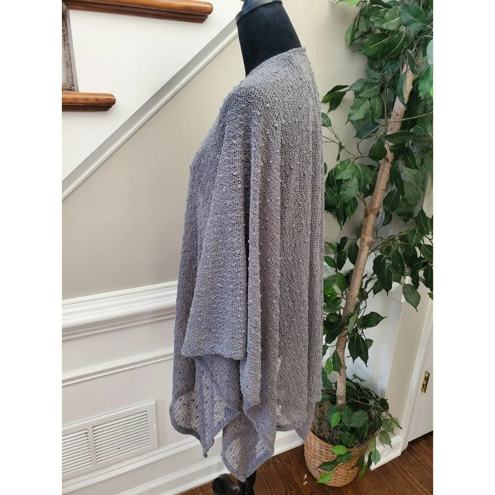 Accessory Women's Gray Polyester Long Sleeve knit Open Front Sweater One Size Size undefined - Image 5