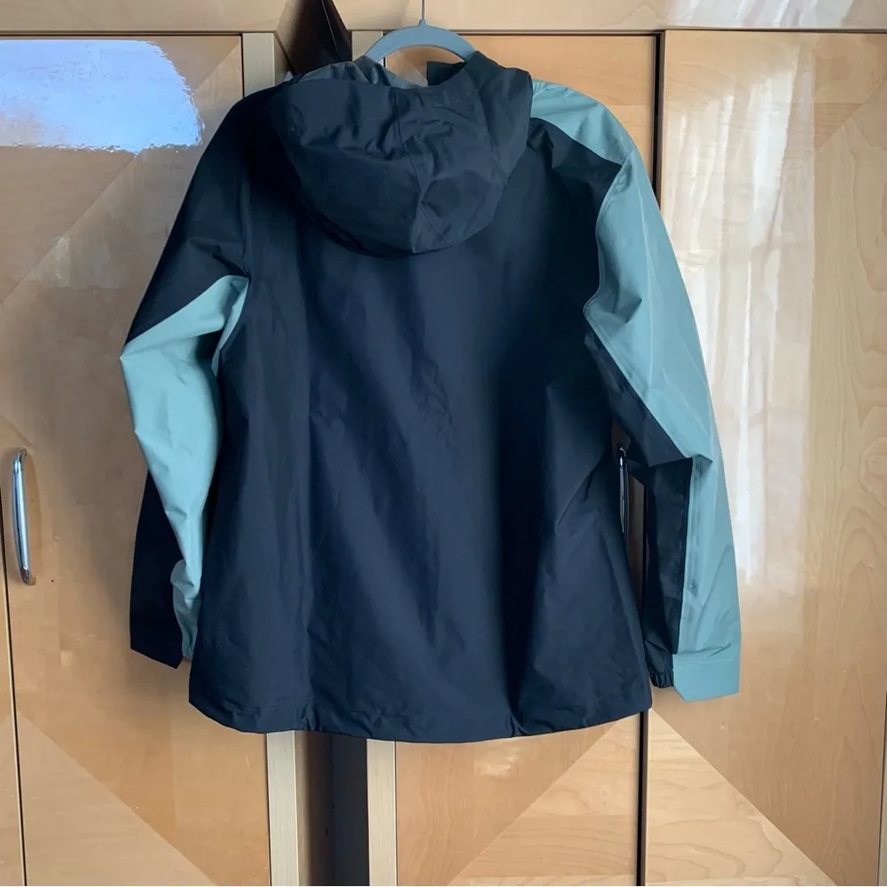 adidas Terrex Multi 2.5L RAIN.RDY Rain Jacket, Green/Black, Women's Large NWT - Image 6