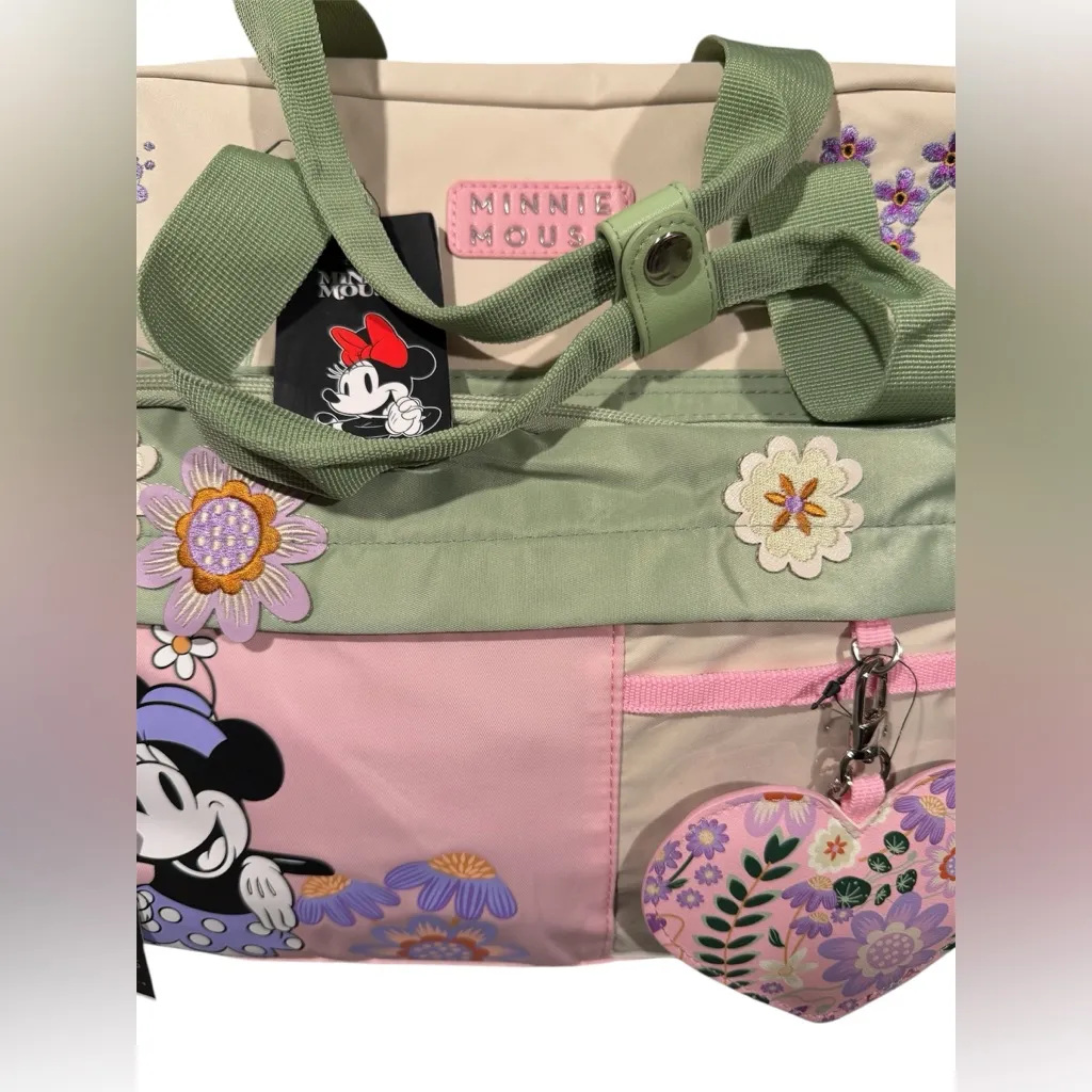 Disney Minnie Mouse messenger weekender backpack tote travel bag diaper baby bag - Image 4