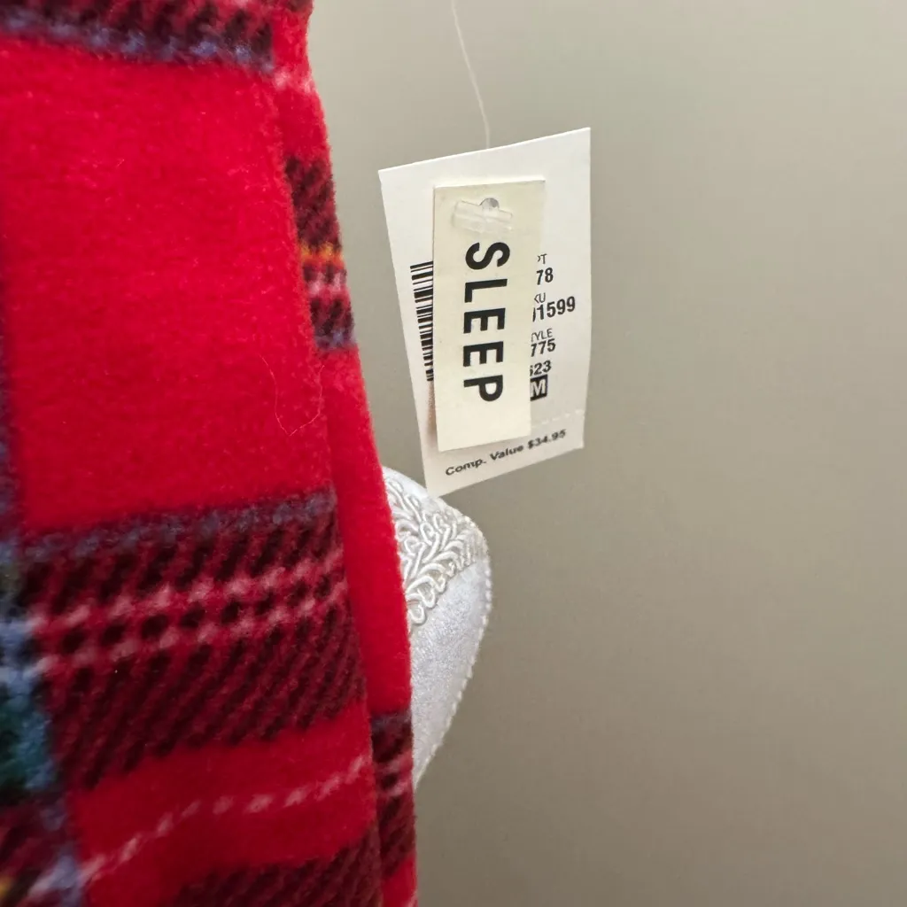 Aeropostale  Red Plaid Flannel Jogger PJ Pants NWT - Image 3