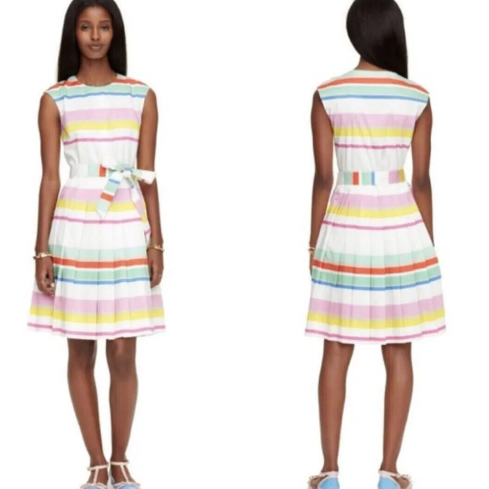 Kate Spade Multi Cape Stripe Shirtdress Size 4 - Image 3