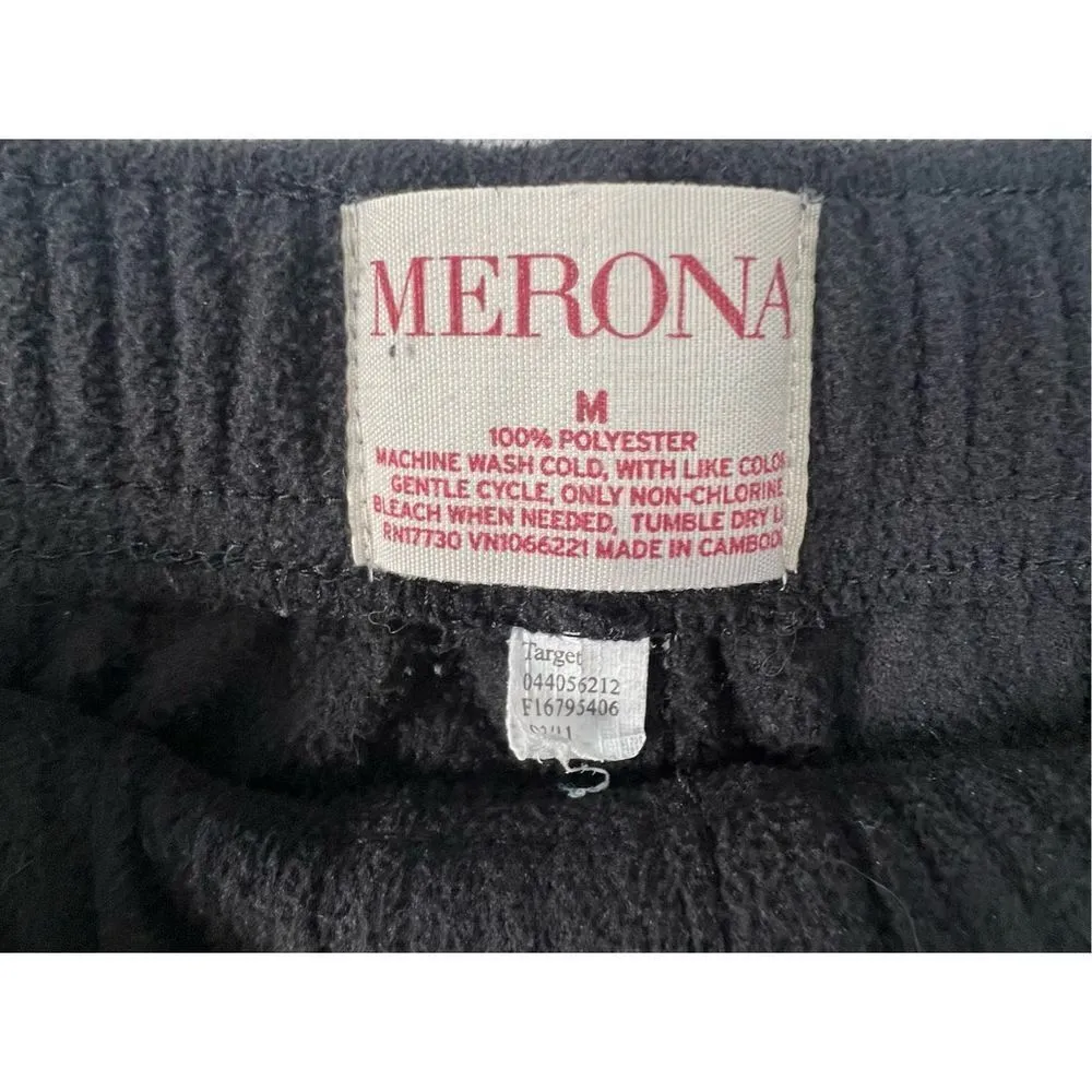Merona Black Super Soft Warm Stretchy Lounge Pants With Pockets - Image 2