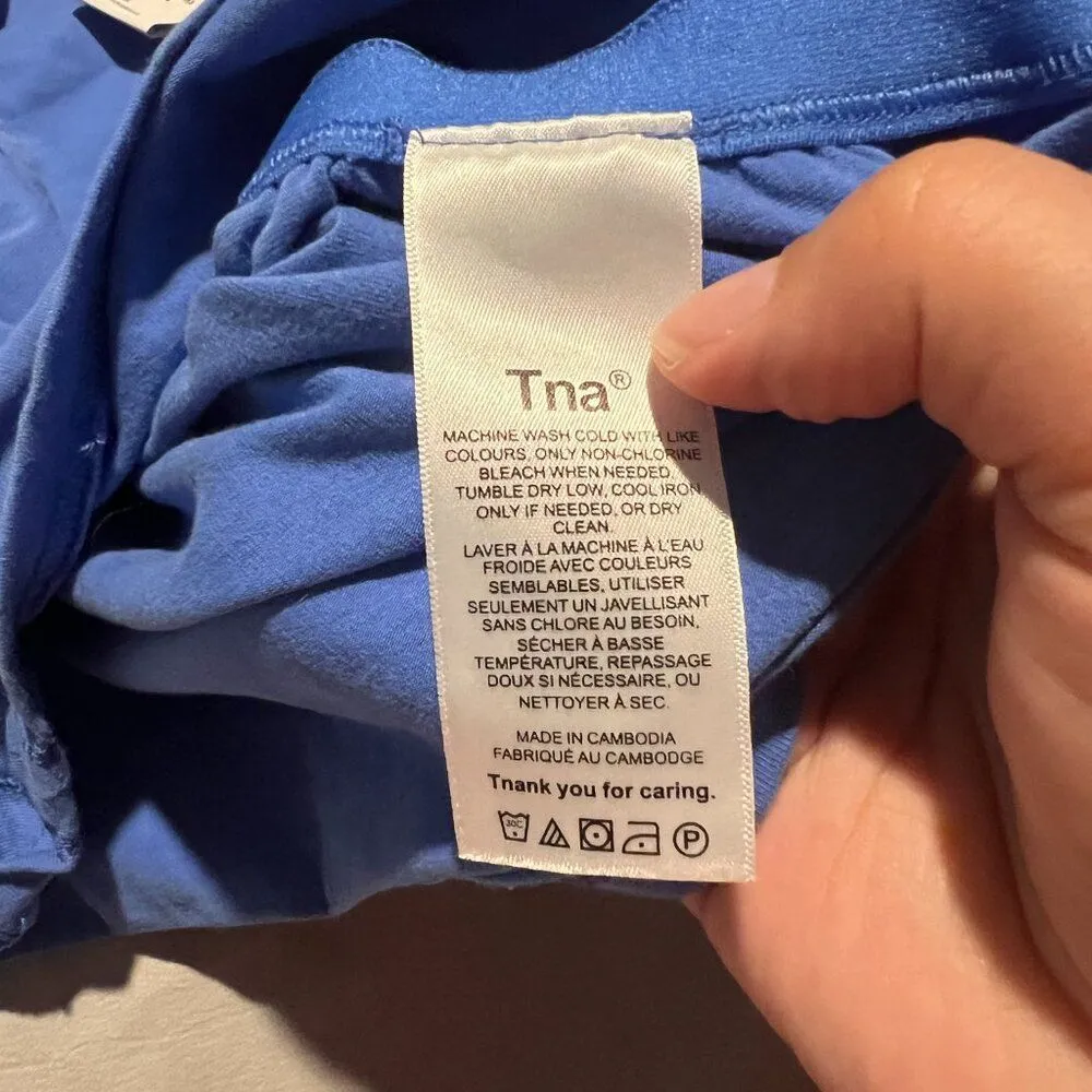 TNA blue xs crop top Blue - Image 5