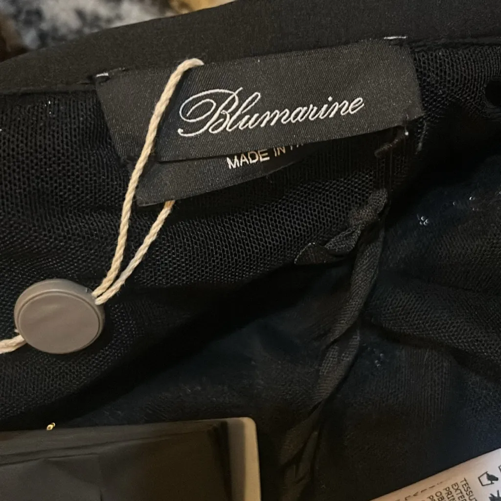 Blumarine Sequined Black Shirt Size 4 - Image 6