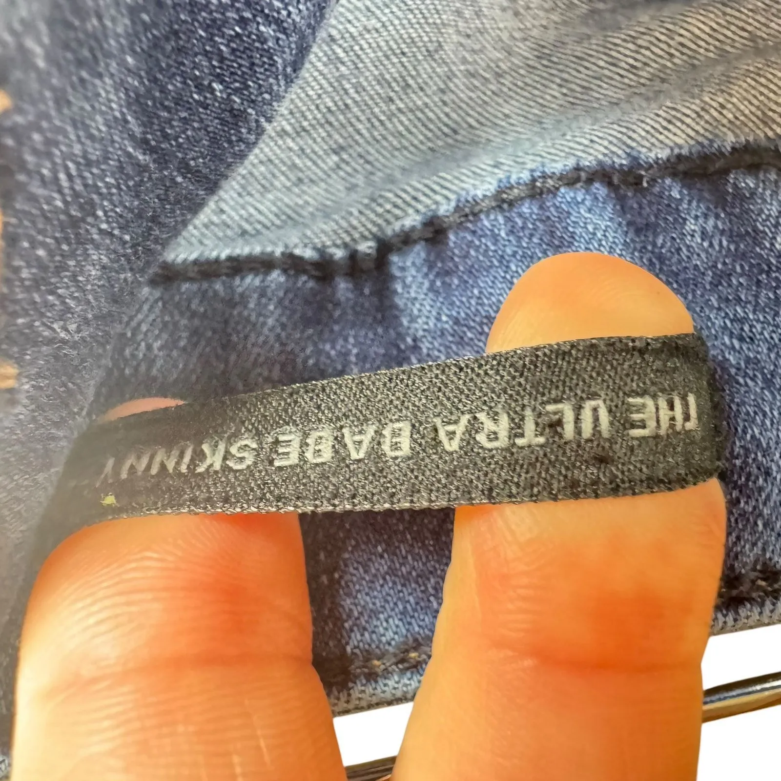 Kendall &‎ Kylie Medium Wash Mid Rise Raw Hem Distressed Cropped Skinny Jeans 13 - Image 7