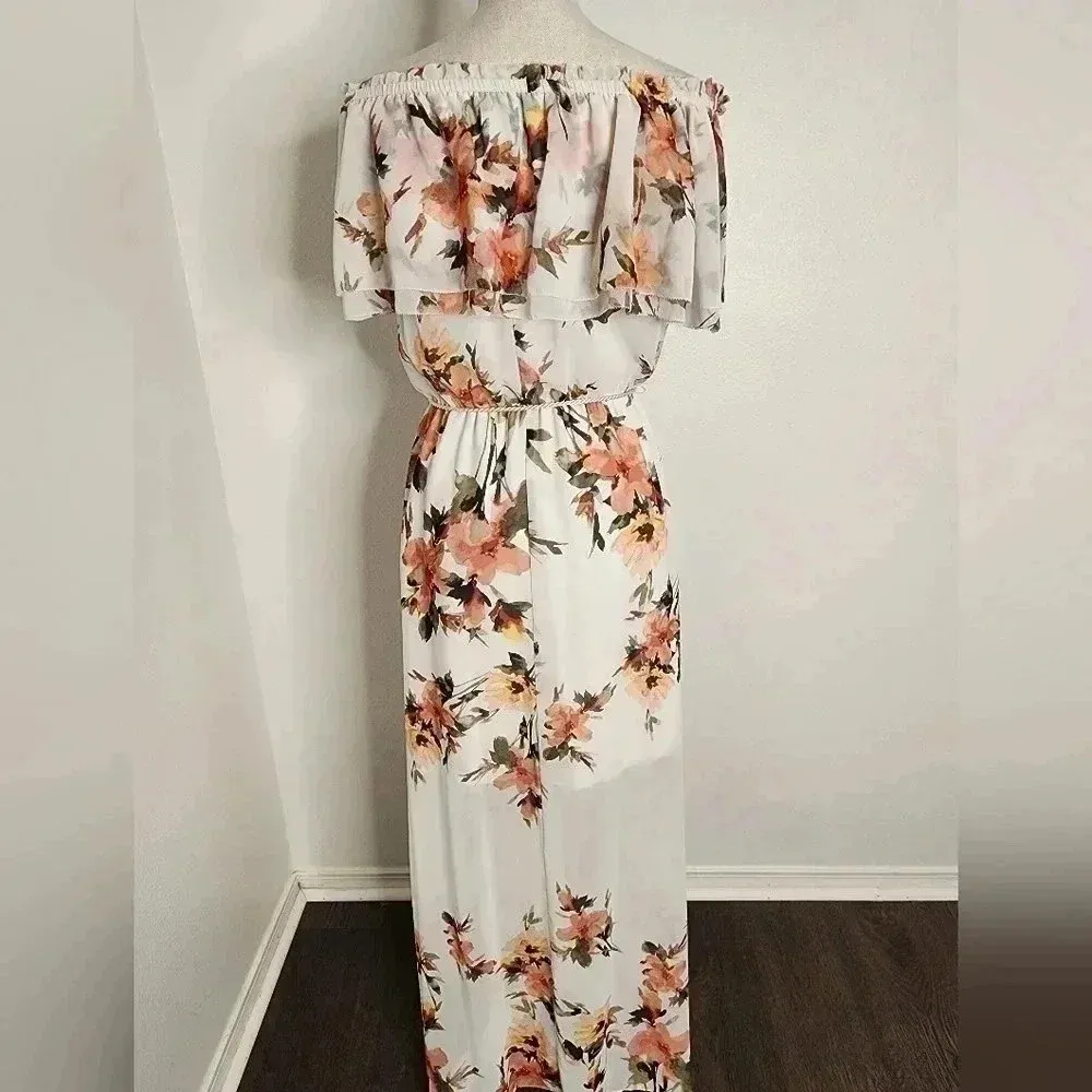 White House Black Market Off-the-Shoulder Floral Maxi Dress size S - Image 13