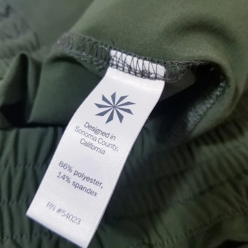 Athleta Green Chelsea Cargo Pants Multi Pockets Gorpcore Pull On - Image 13