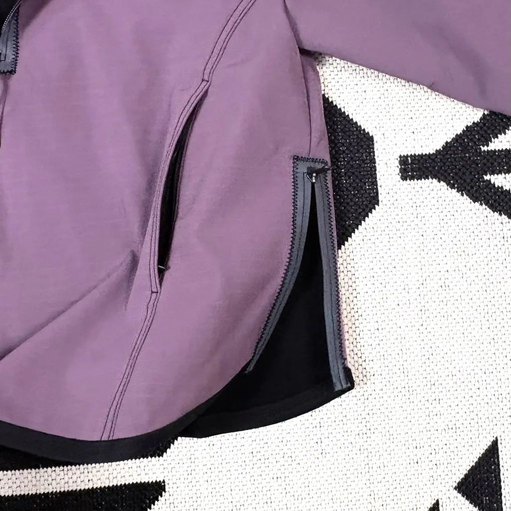 FP Movement Moon Magic Reflective Fleece Lined Rain Pullover in Black Tea Small - Image 12