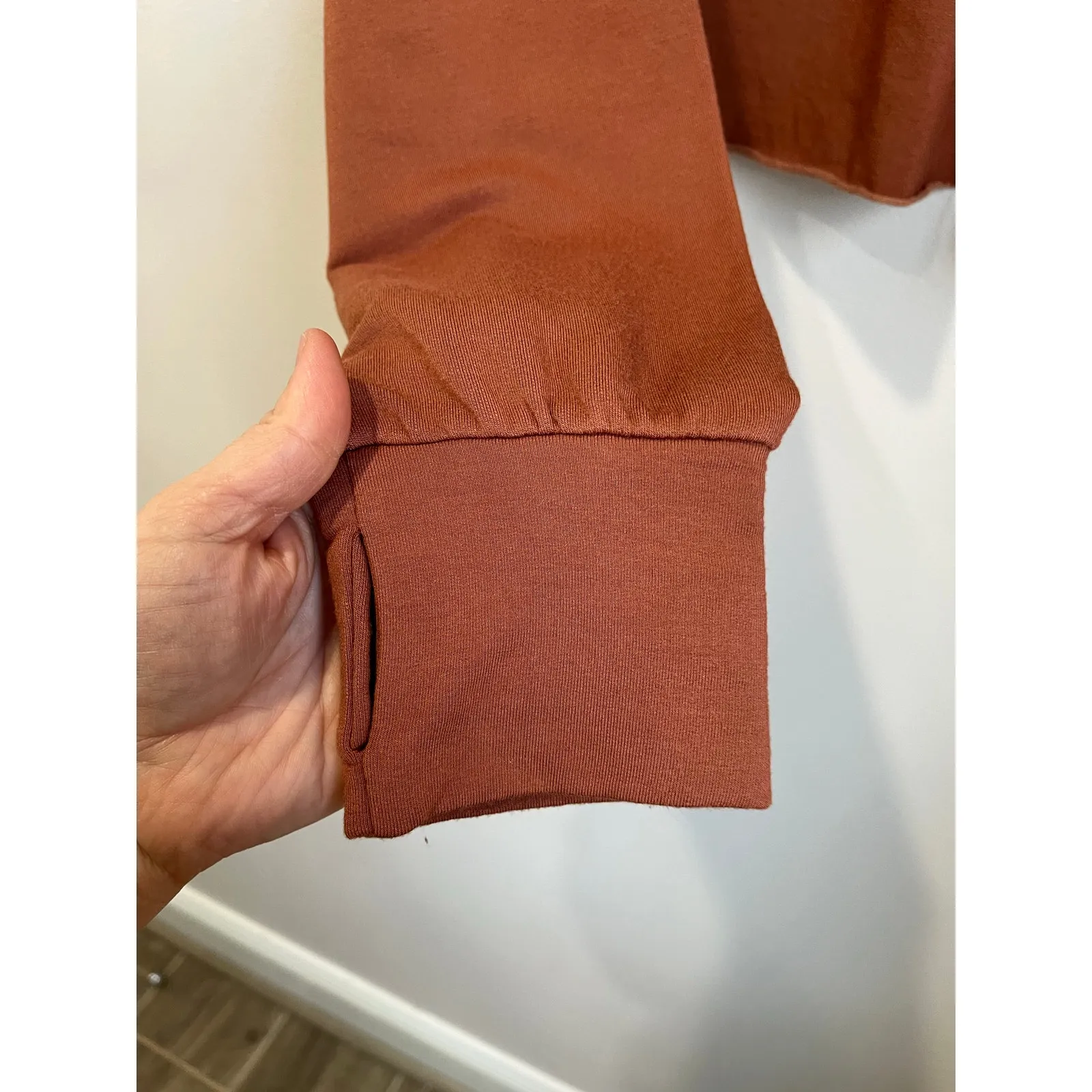 Offline by Aerie Cropped Quarter Zip Fleece Sweatshirt Cozy Lounge Size M - Image 6