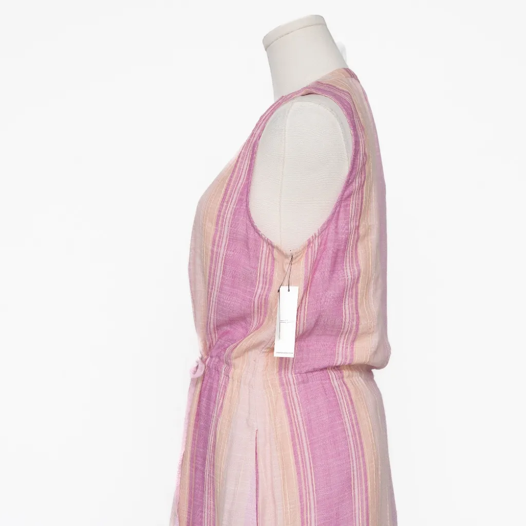 Liverpool. Sleeveless Tiered Maxi Dress with Adjustable Waist. - Image 9