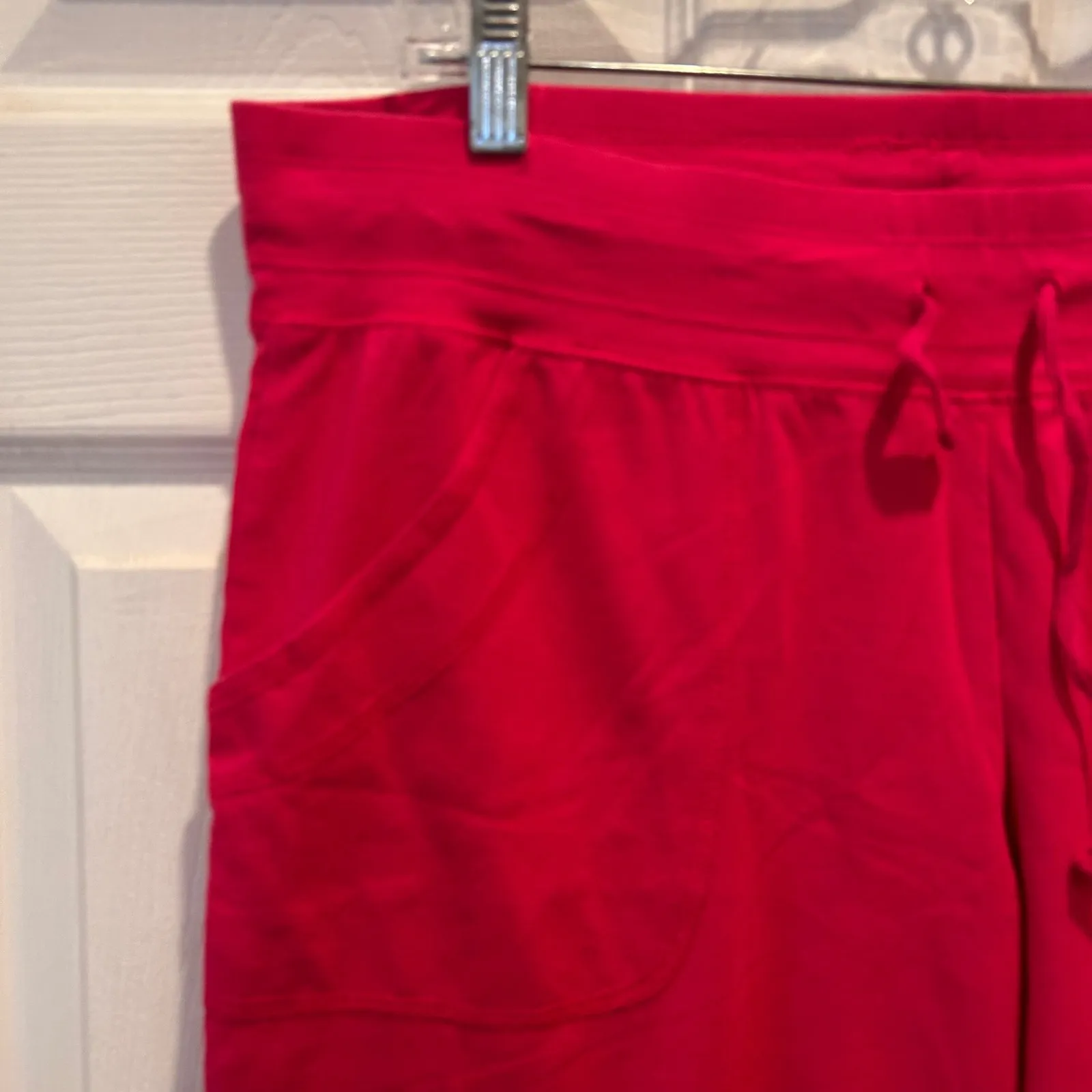 Danskin Now Women Pink Athletic Capri Pants L G 12 14 Drawstring Athleisure Size L - Image 2