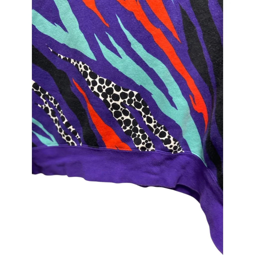 Nike Sportswear Airloom Fleece Sweatshirt Purple Size L - Image 9