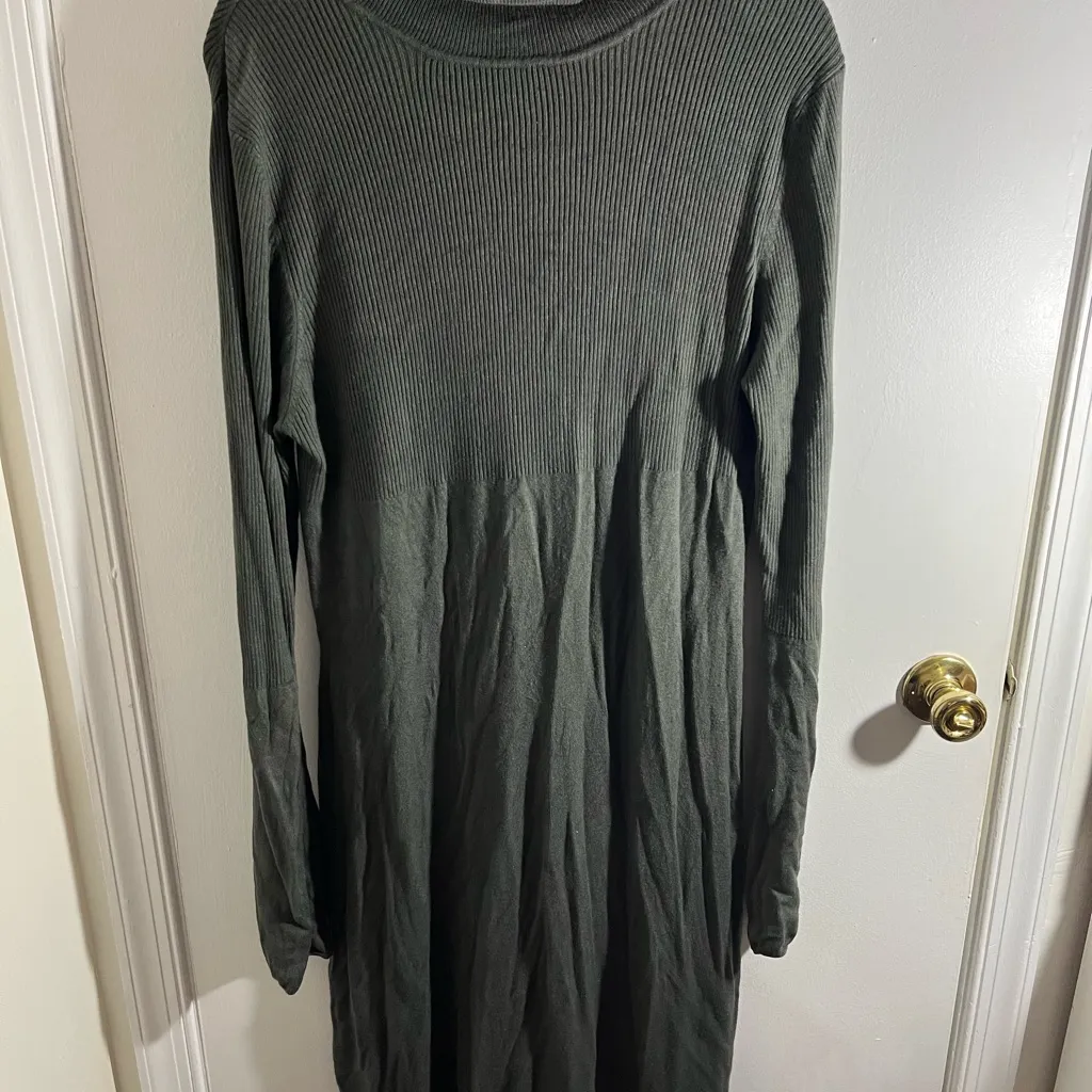 BCBGMaxAzria Olive Turtleneck Sweater Dress - Image 7