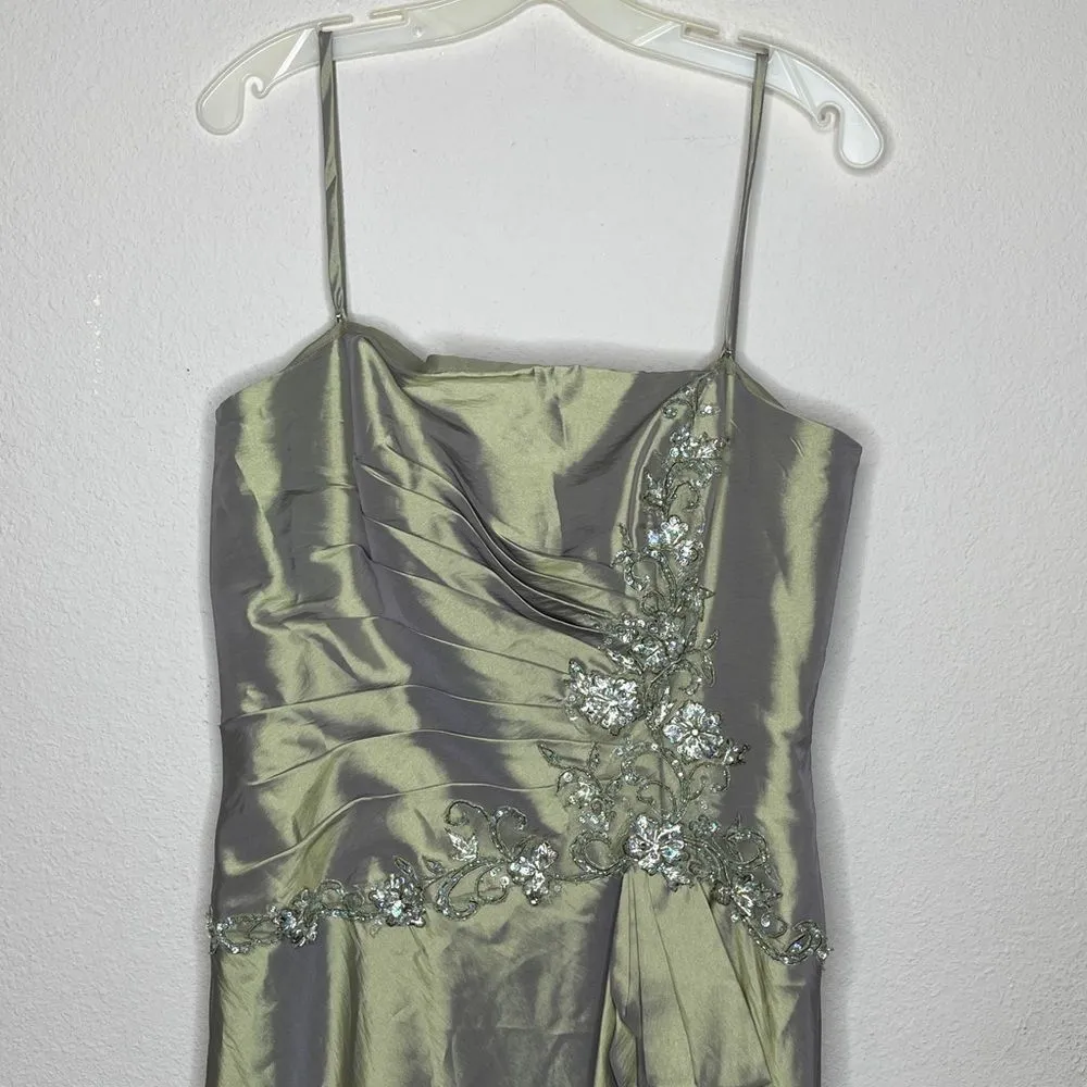 Designer Formal Dress in‎ Pewter Size 12 - Image 7