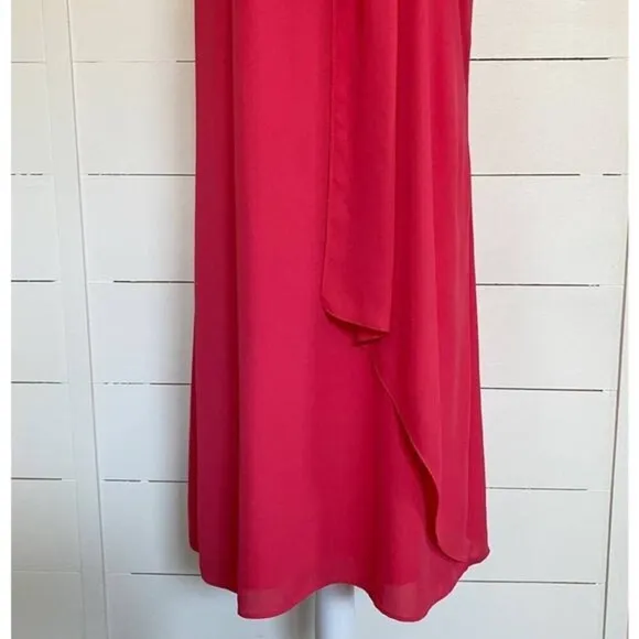 Joseph Ribkoff Women's Jeweled Neckline Sleeveless Vintage Cascade Dress Pink -8 - Image 14