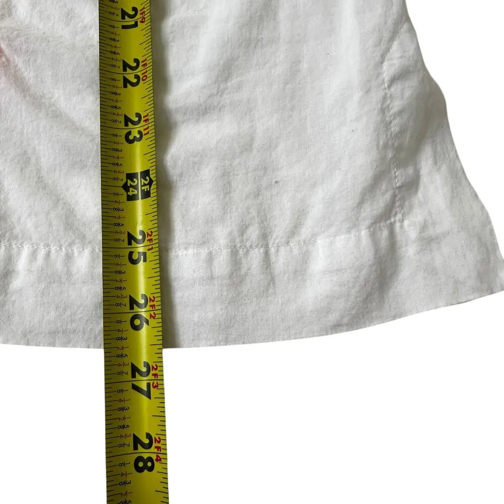 Lilly Pulitzer White & Pink Embroidered Amelia Island Tunic Women Medium | 67-4 - Image 5