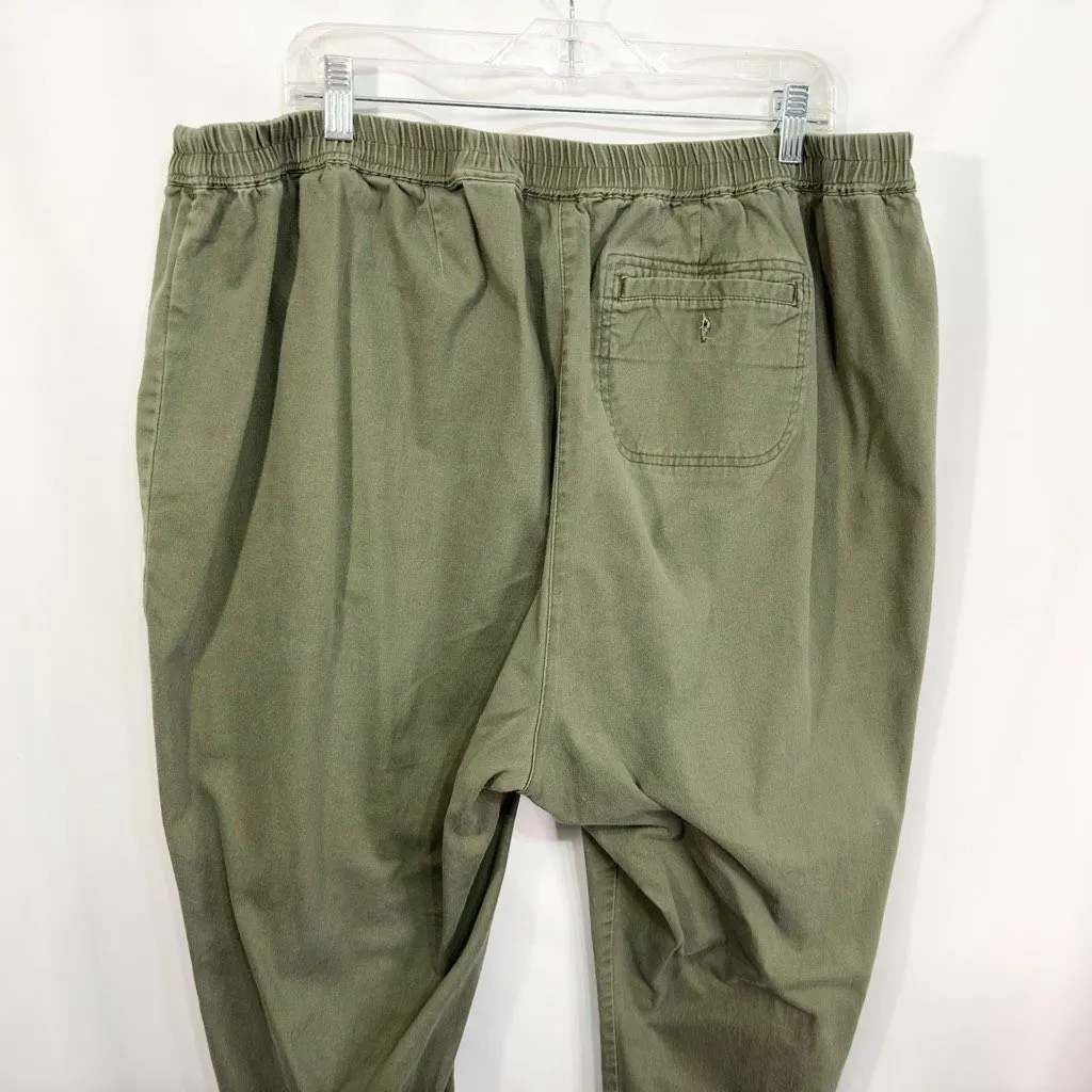 Woman Within Plus Size 26W Jeans Elastic Waist Stretch Pull On Green 487 - Image 6