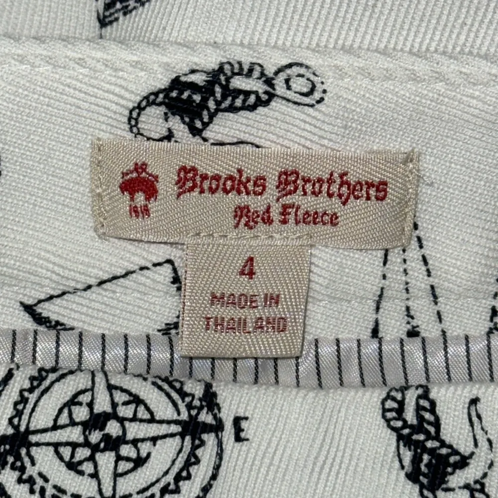 Brooks Brothers Nautical Coastal Sailing Print Skirt Women’s 4 Black & White - Image 7