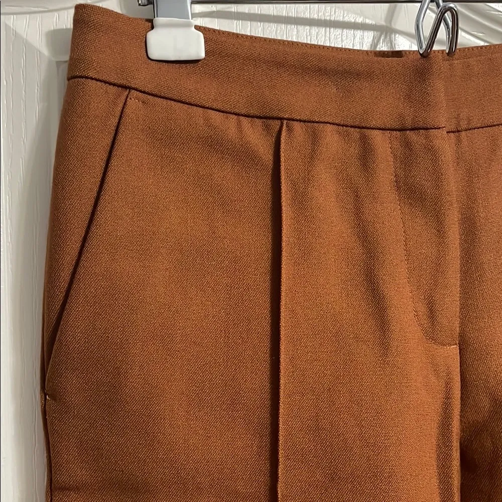 💙💖 Athé Vanessa Bruno Brown Trouser Pants FR 38 Tan Size 6 - Image 4