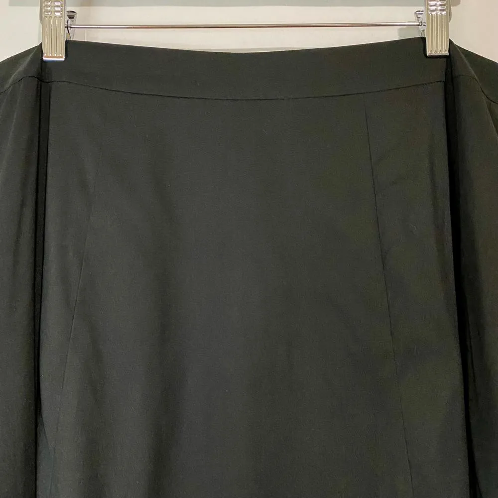 Universal Standard Women’s Midi Slit Skirt Black Size 12 EUC - Image 3
