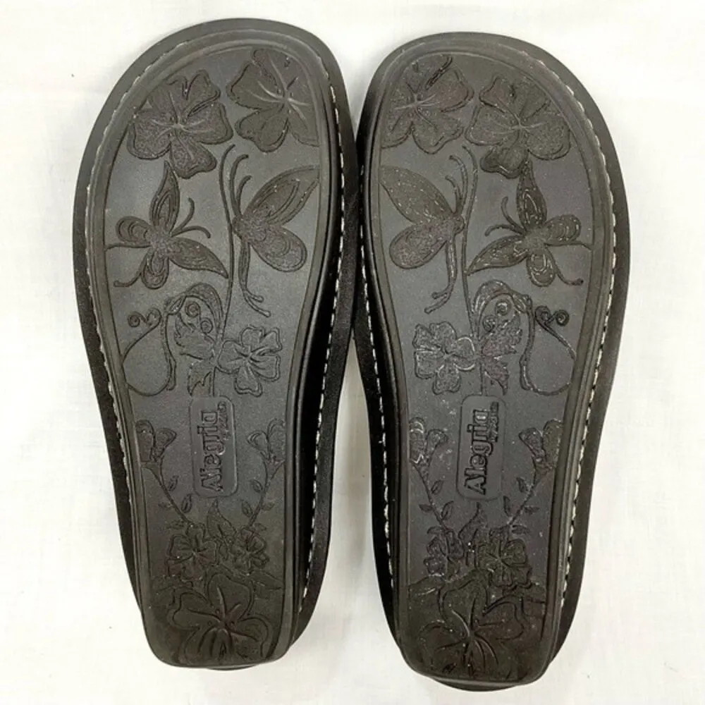 Alegria Mary Jane Shoes Paloma Patent Leather Brown Feliz Sz 37 Animal Print - Image 12