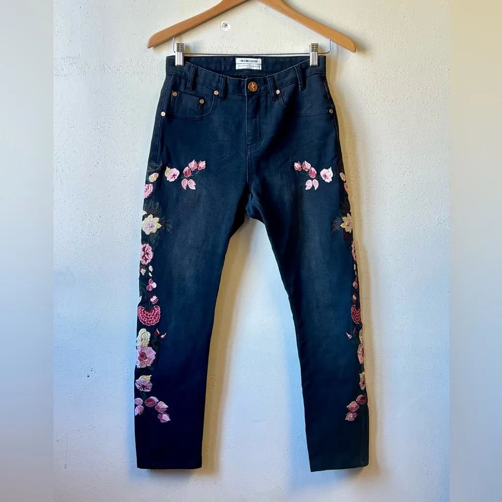 One Teaspoon  Embroidered Denim - Image 3