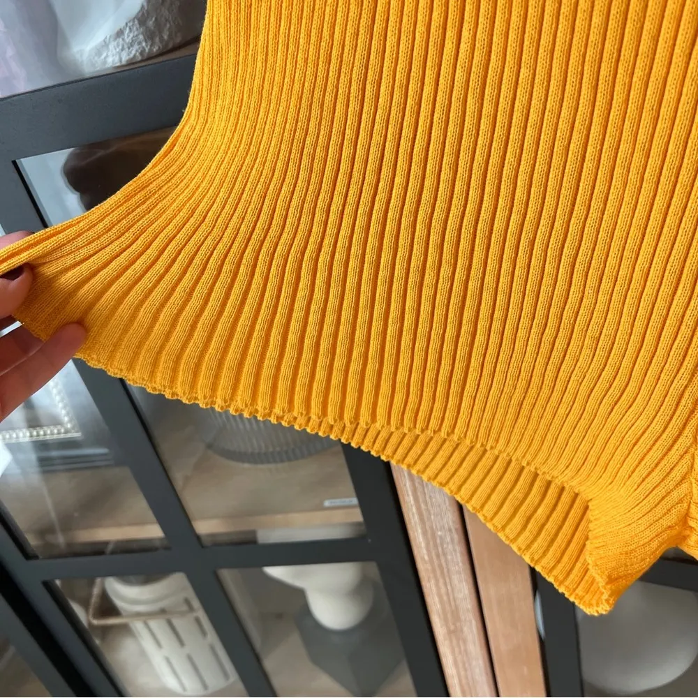 Free People romper ribbed tangerine sleeveless Nola Sweater playsuit onesie - Image 7