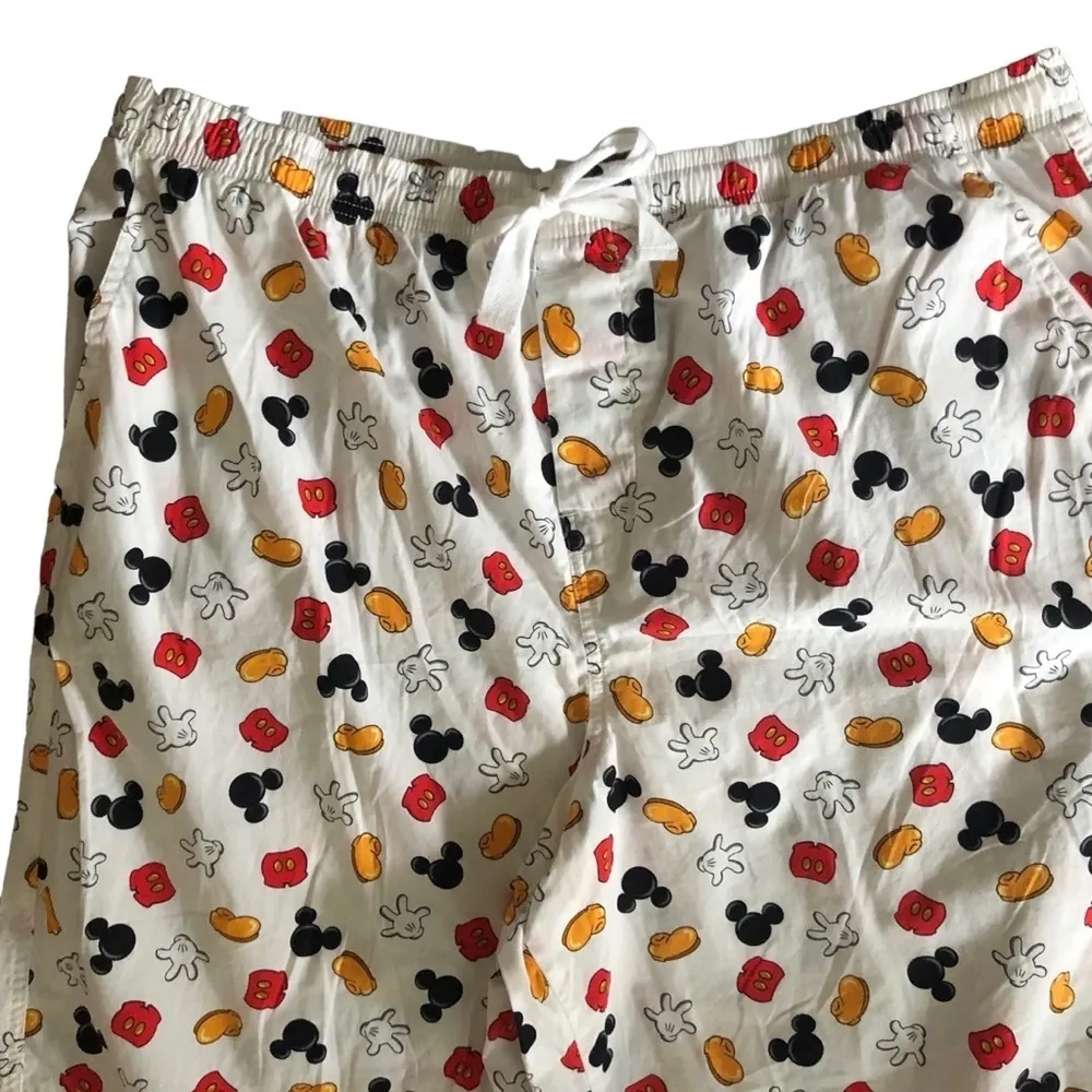 Disney Parks Mickey Mouse Allover Printed Lounge Sleep Pant Size XL Draw… - Image 3