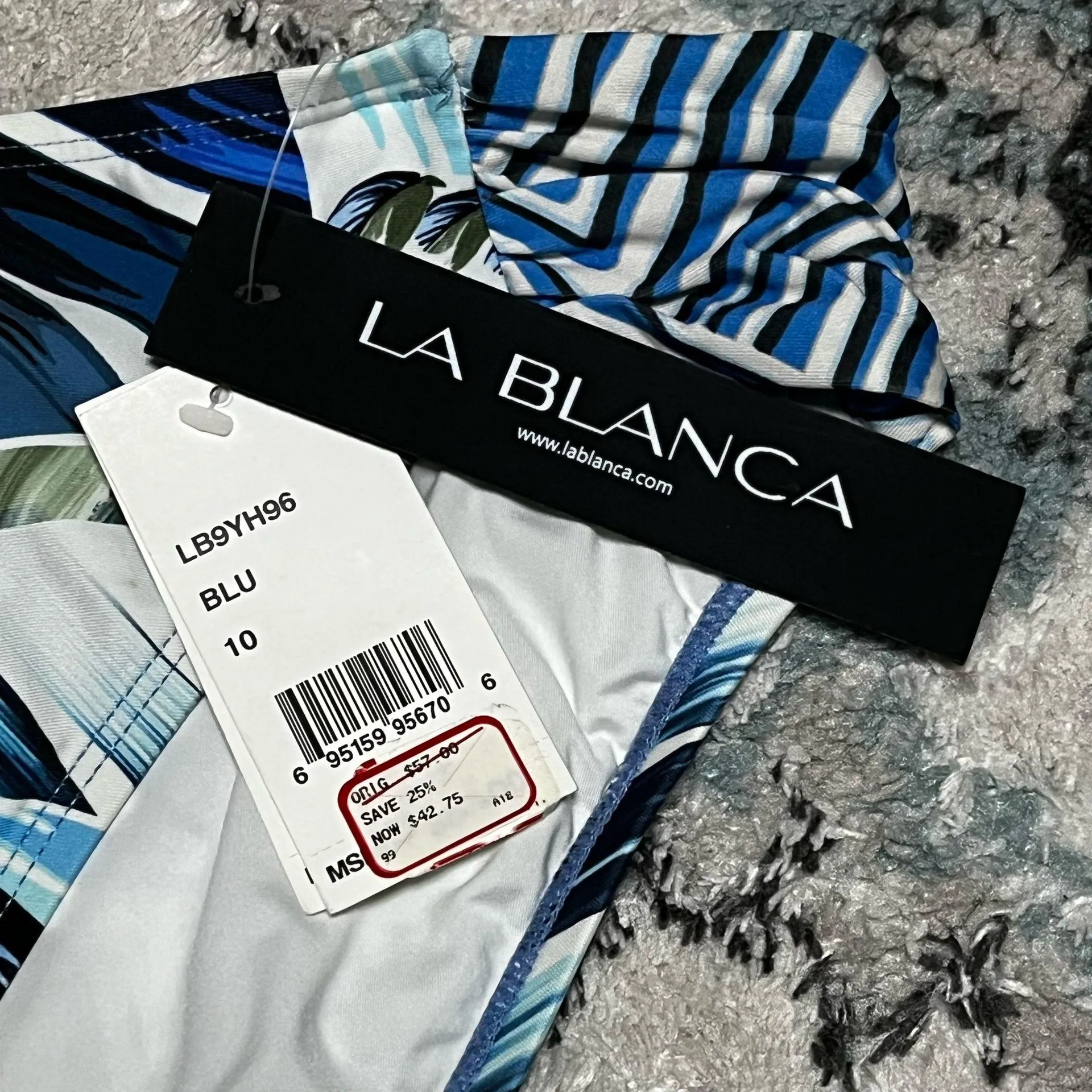 La Blanca NWT 10  Women's Two Cool Shirred Side Hipster Bikini Swim Swimwear - Image 4