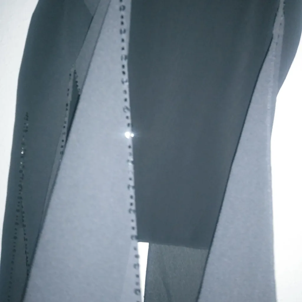 Adrianna Papell 10 Whimseygoth Evening Essentials Beaded Crepe Strips Skirt - Image 3