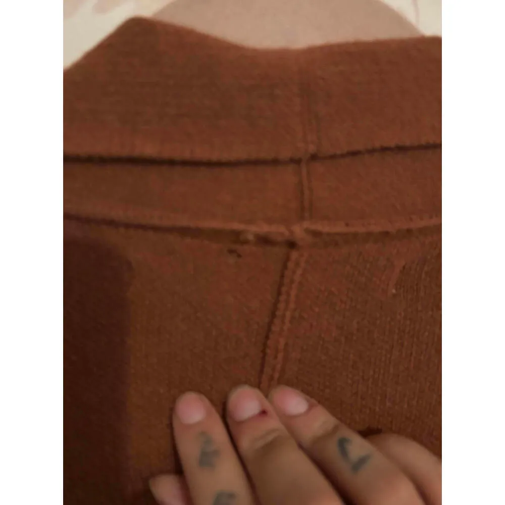 Cozy Max Studio Terracotta Cotton Cardigan - Image 7