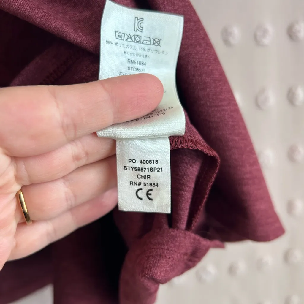 Patagonia Women’s Seabrook Skirt Knee Length Sz M Chicory Red - Image 5