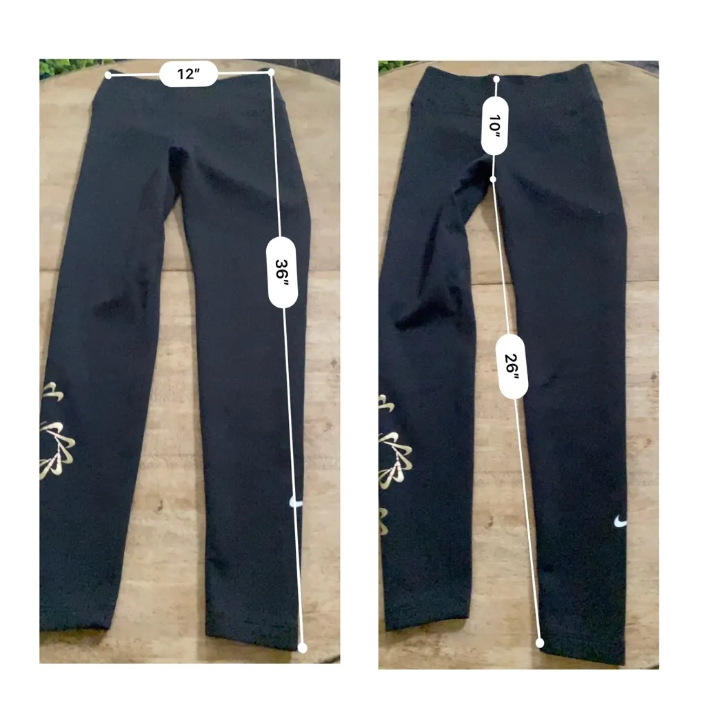 Nike Therma-Fit One Women’s Sz‎ S Black Mid-Rise Graphic Training Leggings - Image 12
