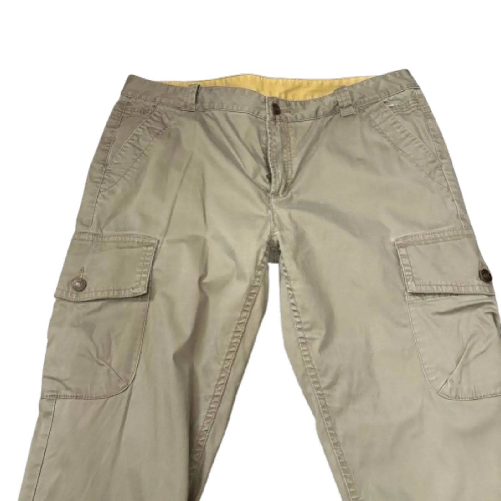 Joules‎ Hester Tapered Leg Cargo Pants Antler Olive Green Y2K Grunge US Size 12 - Image 2