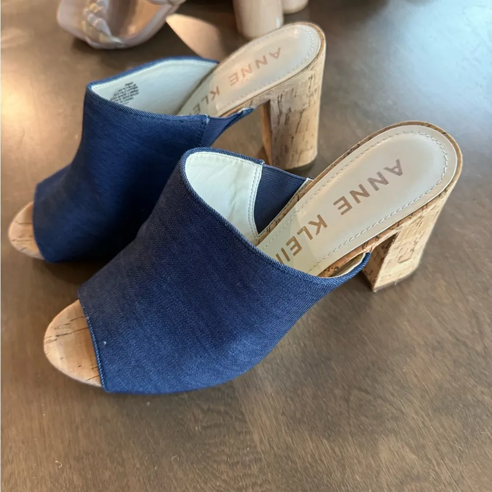 ANNE KLEIN “Tillie” Peep Toe Mule Size 9.5 - Image 8