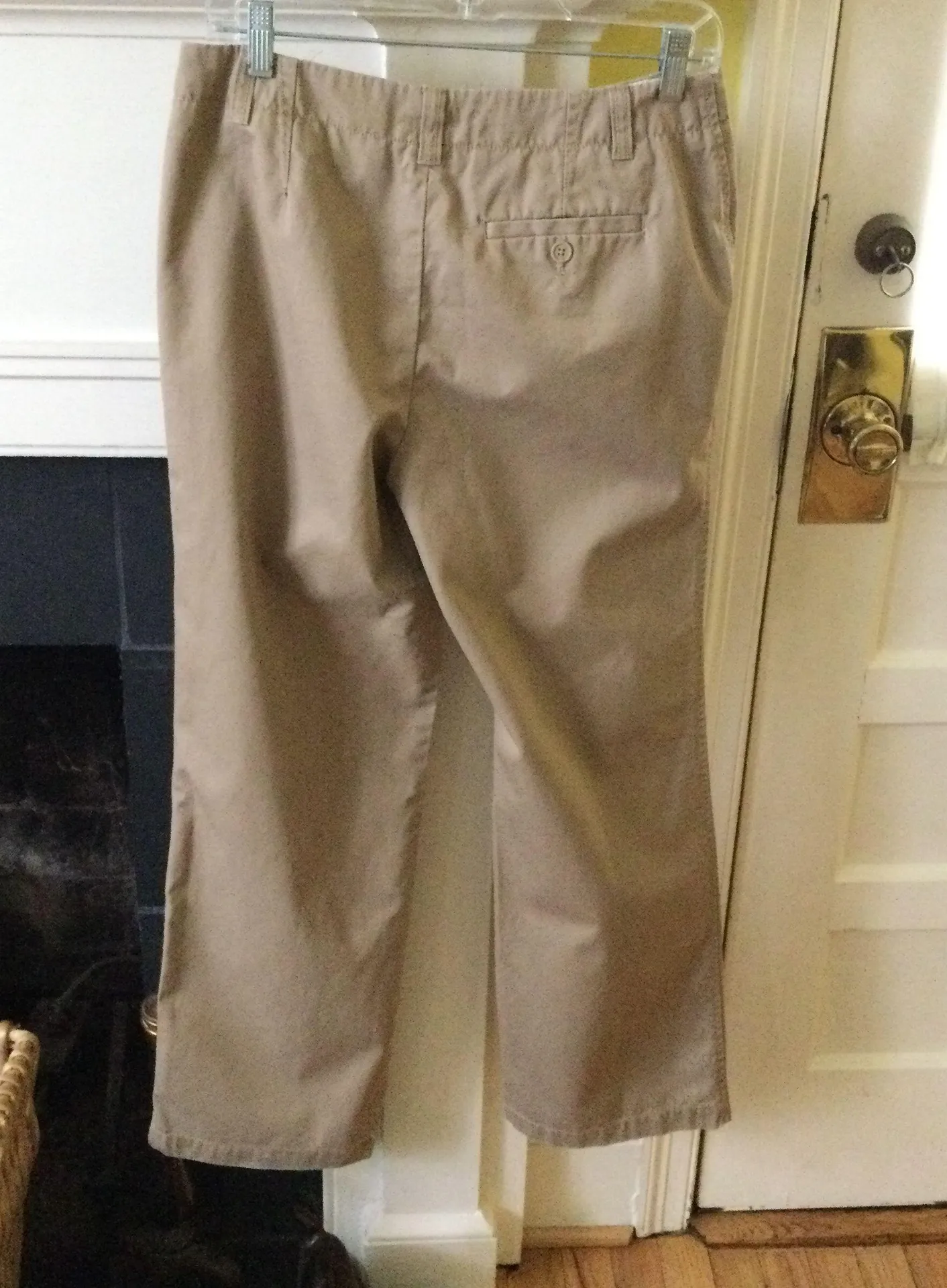 Y2K Khaki Flare Wide Leg Pants - Sz 6 - Image 2